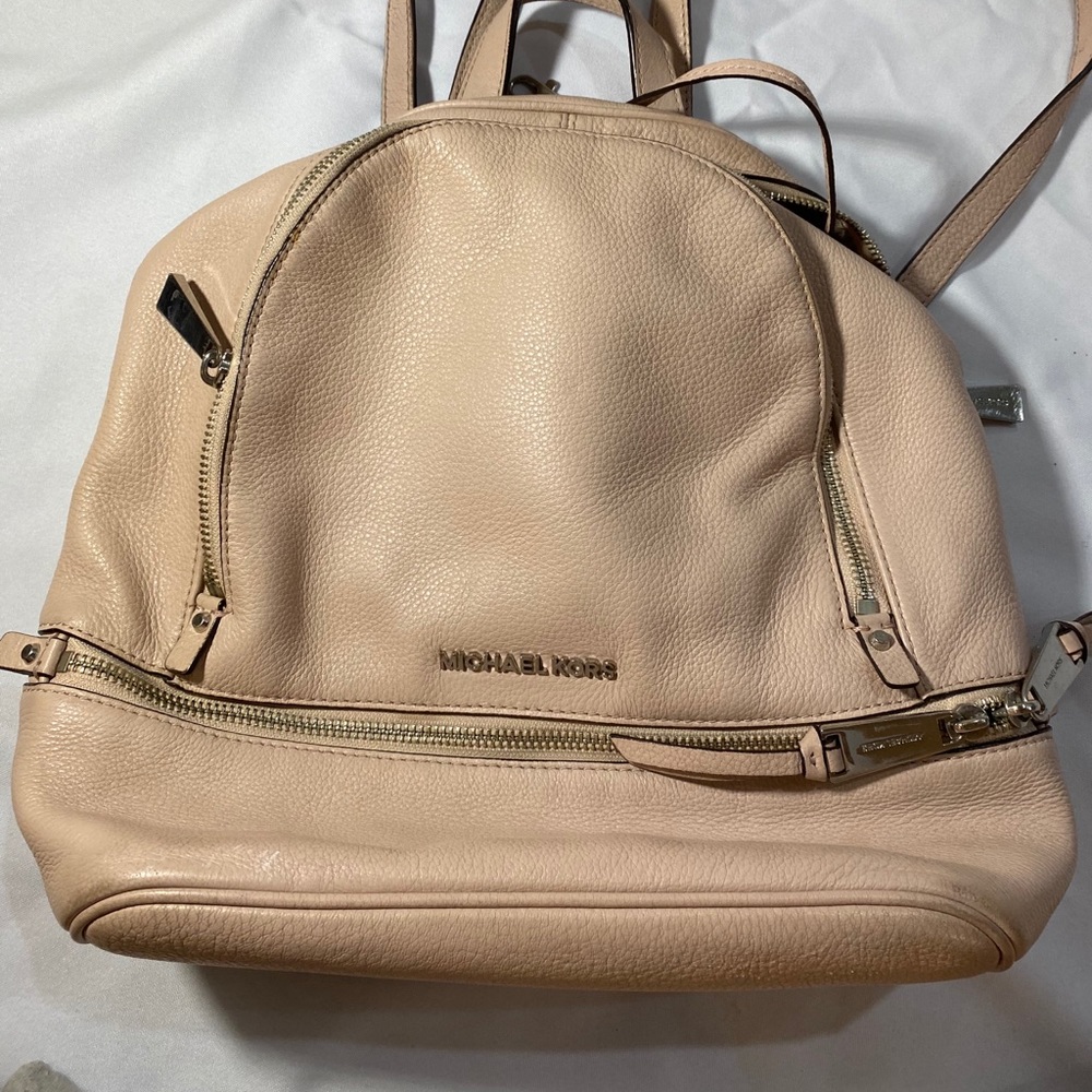 michael kors pink backpack!